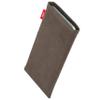 fitBAG Rock Taupe Custom Tailored Sleeve for LeEco Le X850. Fine Suit Fabric Pouch with Integrated Microfibre Lining for Display Cleaning view 2
