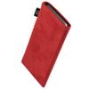 fitBAG Classic Red Custom Tailored Sleeve for LeEco Le X850. Genuine Alcantara Pouch with Integrated Microfibre Lining for Display Cleaning view 2