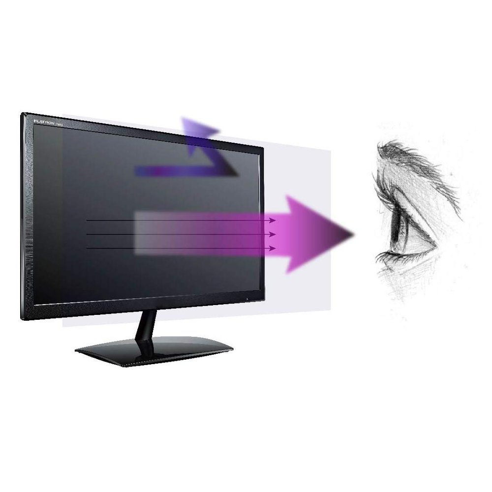 Anti Blue Light Screen Protector (3 Pack) for 27 Inches Widescreen Desktop Monitor. Filter out Blue Light that relieve computer eye strain and help you sleep better