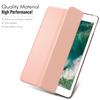 MoKo Case Fit 2018/2017 iPad 9.7 5th / 6th Generation - Slim Lightweight Smart Shell Stand Cover with Translucent Frosted Back Protector Fit Apple iPad 9.7 Inch 2018/2017, Rose Gold(Auto Wake/Sleep) view 3