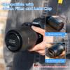 JJC Dedicated Lens Hood Shade Protector for Canon RF 100-400mm F5.6-8 is USM & EF 70-300mm f/4-5.6 is II USM Replaces Canon ET-74B Lens Hood Reversible/Bayonet/with Button to Lock or Release view 3