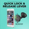 Chargeworx Universal Magnetic Car Phone Mount for Dashboards & Windshields | Compatible with All iPhone Models & Most Other Smartphones | 360-Degree Rotation | Lock & Release Suction Cup view 3