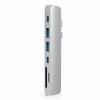 Satechi Aluminum Type-C Pro Hub Adapter with USB-C PD (40 Gbps), 4K HDMI, USB-C Data, SD/Micro Card Reader, USB 3.0 - Compatible with 2021 MacBook Pro M1 Pro & Max, 2020 MacBook Air/Pro M1 (Silver) view 1
