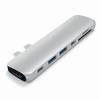 Satechi Aluminum Type-C Pro Hub Adapter with USB-C PD (40 Gbps), 4K HDMI, USB-C Data, SD/Micro Card Reader, USB 3.0 - Compatible with 2021 MacBook Pro M1 Pro & Max, 2020 MacBook Air/Pro M1 (Silver) view 3
