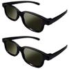 Lot of 2X RealD Technology 3D Polarized Glasses for TV/Movies/Cinema/HD view 1