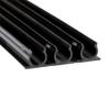Novelty Lights 5 Pcs 0.5 Inch Rope Light Track Channel, 3 Feet, Black view 1