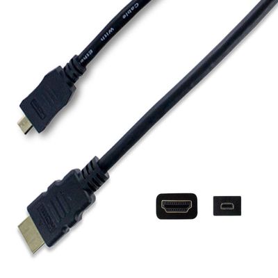 EAGLEGGO 6FT Micro-HDMI to HDMI Cable for Nikon COOLPIX P900 P610 P600 L820 L830 L840 S7000 S6900 S6800 S6500 S9900 S9600 S9700 S9400 S9500 W100 AW110 AW120 AW130 A900 B500 B700 Digital Camera