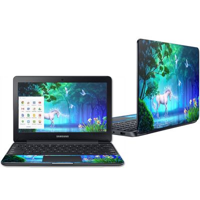 Mightyskins Skin Compatible with Samsung Chromebook 3 11.6" - Unicorn Fantasy | Protective, Durable, and Unique Vinyl Decal Wrap Cover | Easy to Apply, Remove, and Change Styles | Made in The USA