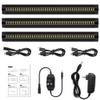 inShareplus LED Under Cabinet Lighting, 13 inch Dimmable, Warm White 3500K, CRI90+, 450Lumens, DC 12V Ultra Thin Under Counter Kitchen Lighting for Kitchen, Shelf, Cupboard, Black, 3 Pack view 1