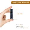 SdeNow Mini Flashlight Keychain with Micro USB Rechargeable Tiny Flashlight Brightness can Achieve up to 200 lumens for EDC Torch view 2