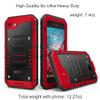 Beasyjoy for iPhone SE 2022/2020/ 8/7 Metal Case, Waterproof Heavy Duty Case with Screen Protector, Full Body Protection Military Grade Shockproof Defender Durable Sturdy Rugged Aluminum Case, Red view 2