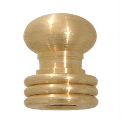 B&P Lamp 1/4-27F Br. Ball Finial, Burnished & Lacq.