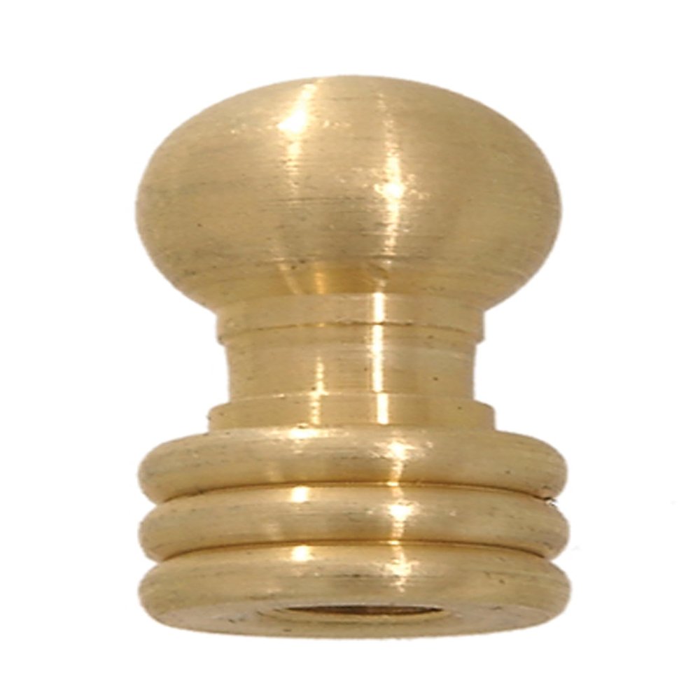 B&P Lamp 1/4-27F Br. Ball Finial, Burnished & Lacq.