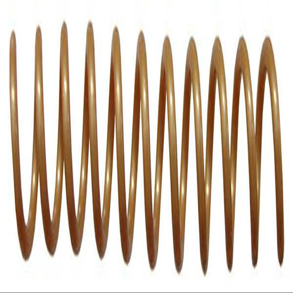 Spiral Binding Coils 6mm x 381mm (1/4 x 15-inch) 4:1 Gold Legal Size