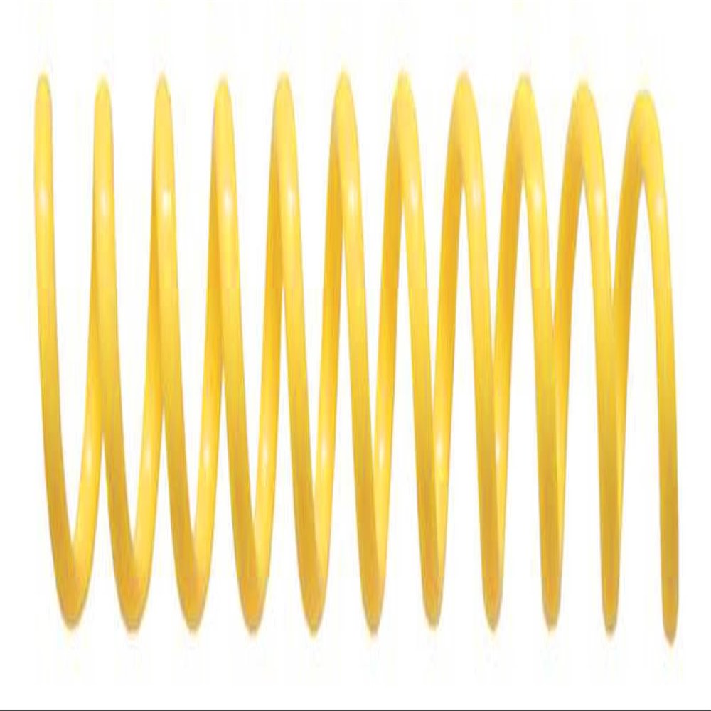 Spiral Binding Coils 6mm x 914mm (1/4 x 36-inch), Yellow, 100 Pack