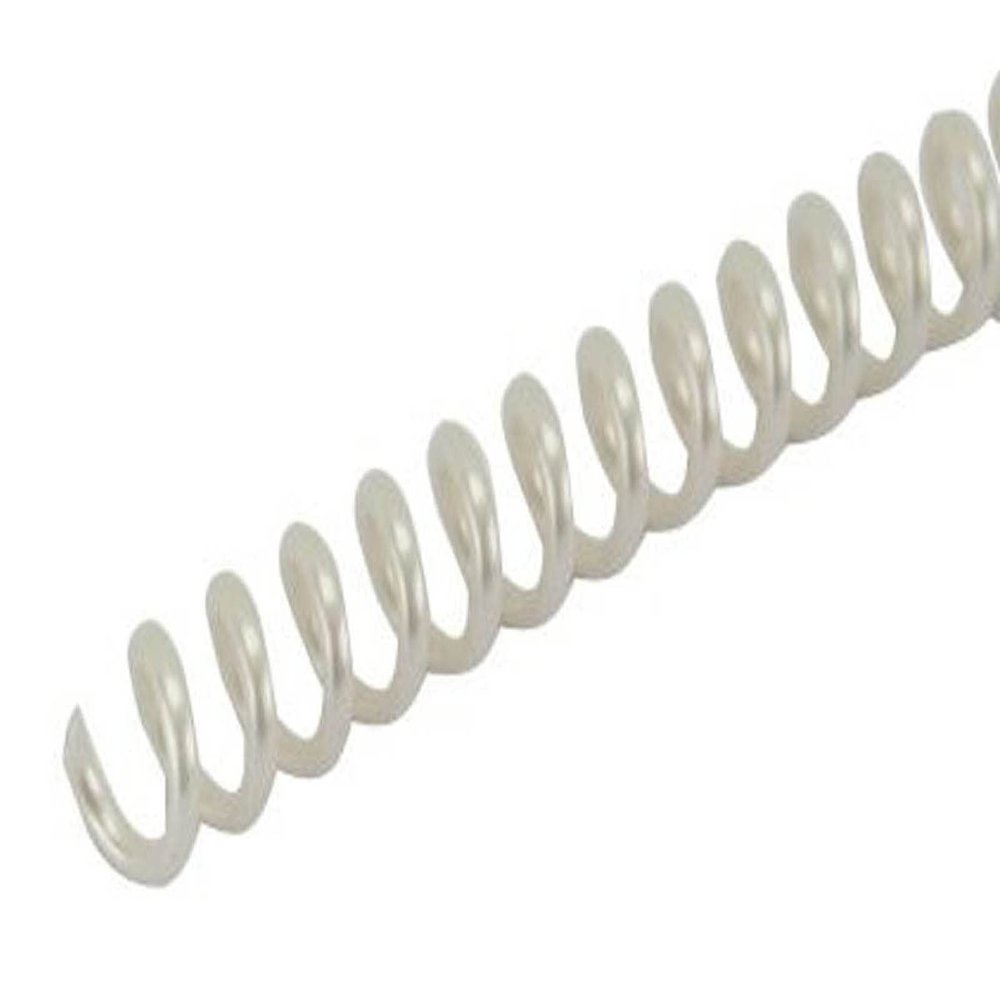 Spiral Binding Coils 6mm x 381mm (1/4 x 15-inch) 4:1 Legal Size, Pearl