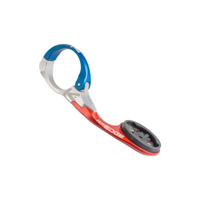 K-Edge Race Bicycle Computer Mount, for Garmin GPS Devices, Blue/Red