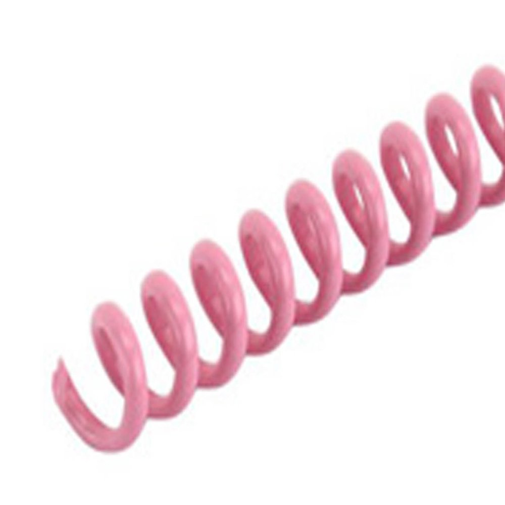 Spiral Binding Coils 6mm x 914mm (1/4 x 36-inch), Pink, 100 Pack
