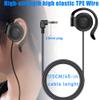 EXMAX 3.5mm Single Side Earphone Earbud One Ear Headphone for EXD-101 ATG-100T ELGT-470 Wireless Tour Guide System Receiver Touring Groups Radio Podcast Laptop MP3/4 Tablet PC Skype YouTube (Left) view 3