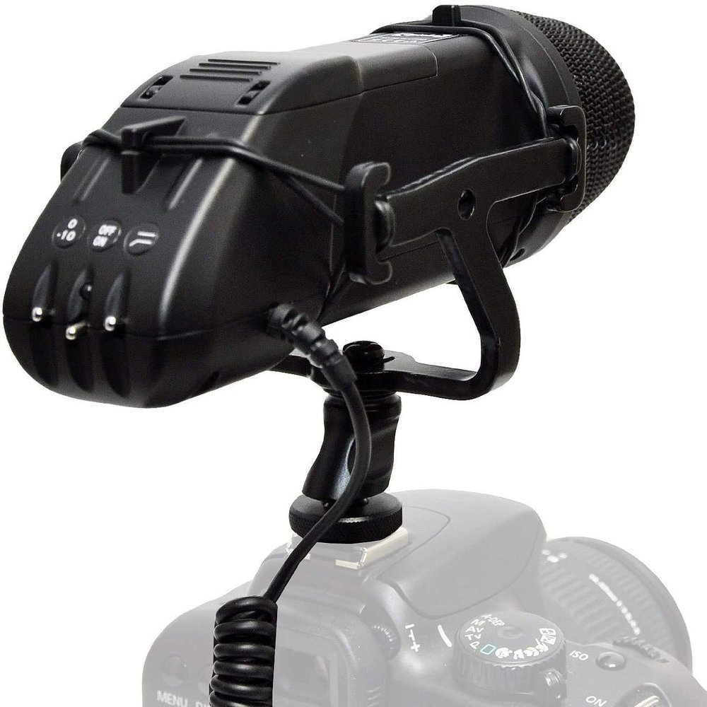 Digital Nc Professional Microphone Compatible with Panasonic HC-X1 (Stereo/NRS) with Dead Cat Wind Muff for High End Systems