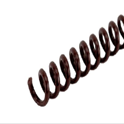 Spiral Binding Coils 6mm x 381mm (1/4 x 15-inch), Dark Brown, 100pk