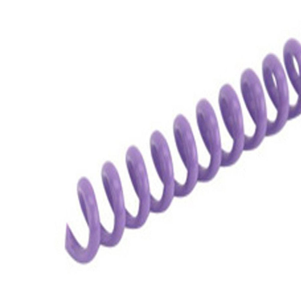 Spiral Binding Coils 6mm x 381mm (1/4 x 15-inch) 4:1, Lilac, 100 Pack