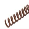 Spiral Binding Coils 6mm x 381mm (1/4 x 15-inch) 4:1, Medium Brown view 2