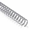 Spiral Binding Coils 6mm x 381mm (1/4 x 15-inch) 4:1, Silver, 100pk view 1