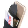 Sinjimoru Card Holder for Back of Phone, Stick on Phone Wallet, Black view 1