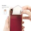 Sinjimoru Card Holder for Back of Phone, Stick on Phone Wallet, Black view 2