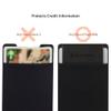 Sinjimoru Card Holder for Back of Phone, Stick on Phone Wallet, Black view 3