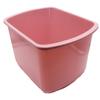 7 Quart Rectangular Plastic Wash Basin with Graduations, Rose (Pack of 6) view 3
