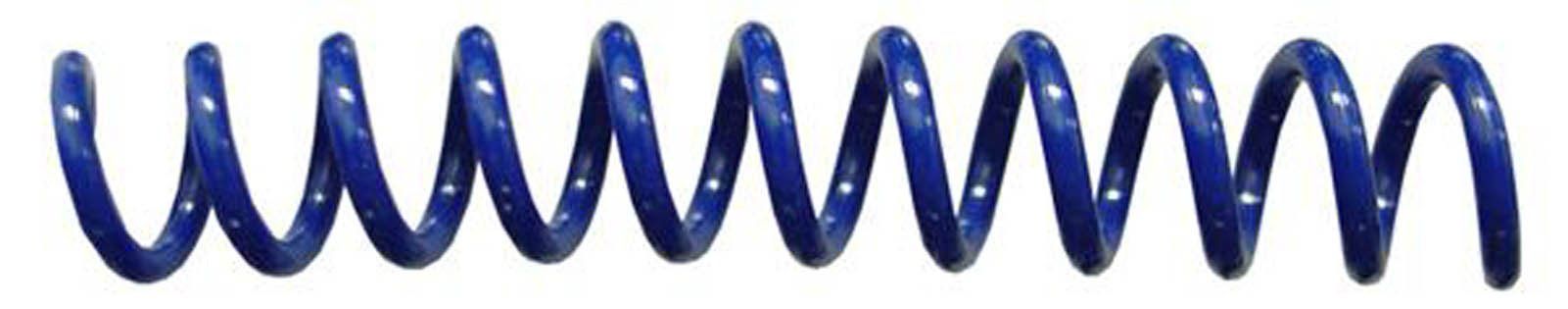 Spiral Binding Coils 7mm x 914mm (9/32 x 36-inch) 4:1 Mid Blue