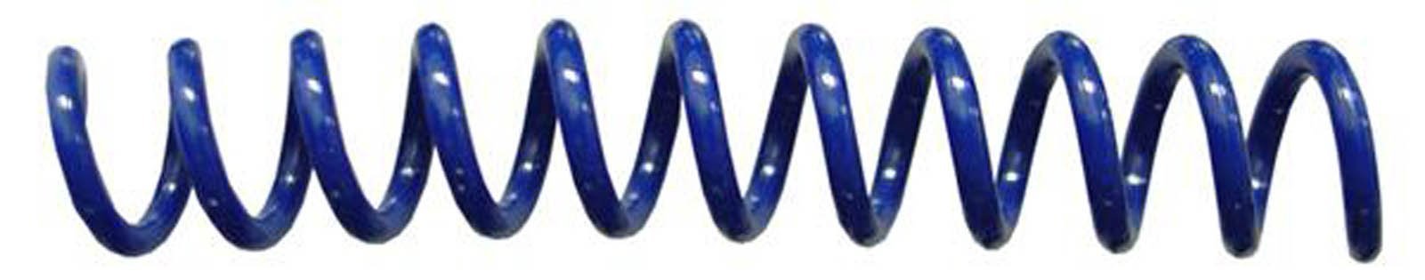 Spiral Binding Coils 7mm x 914mm (9/32 x 36-inch) 4:1 Mid Blue