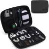 BAGSMART Electronics Organizer Travel Case, Small Cord Bag for Travel Essentials, Tech bag for Men Women, Cable Organizer for Phone, SD Card, Black view 1