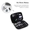 BAGSMART Electronics Organizer Travel Case, Small Cord Bag for Travel Essentials, Tech bag for Men Women, Cable Organizer for Phone, SD Card, Black view 2