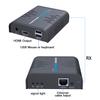 AGPTEK HDMI KVM Extender(Only Receiver) Over Single Cat 5/5E/6/7 Ethernet Cable- Signal Extension Up to 120m/365Ft- Ultra HD 1080p@60Hz view 3