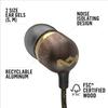 House of Marley Smile Jamaica: Wired Earphones with Microphone, Noise Isolating Design, and Sustainable Materials, Brass view 4