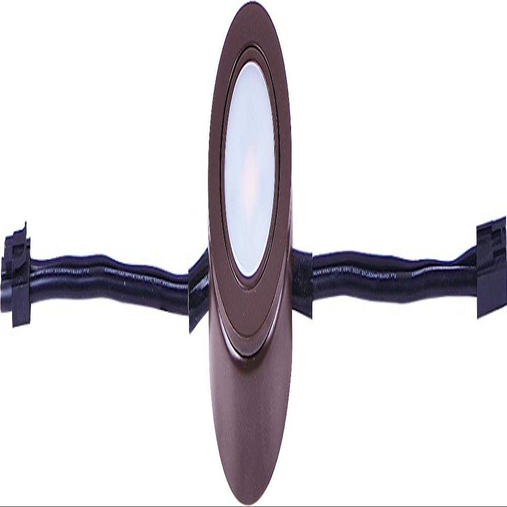 Maxim Lighting CounterMax MX-LD-AC 2.75" Under Cabinet Puck Light | Transitional Under Cabinet Lighting | Ideal for Kitchen Counters, Cabinets & Workspaces | 53832BRZ