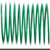 Spiral Binding Coils 7mm x 381mm (9/32 x 15-inch) 4:1, Green, 100/pk view 1