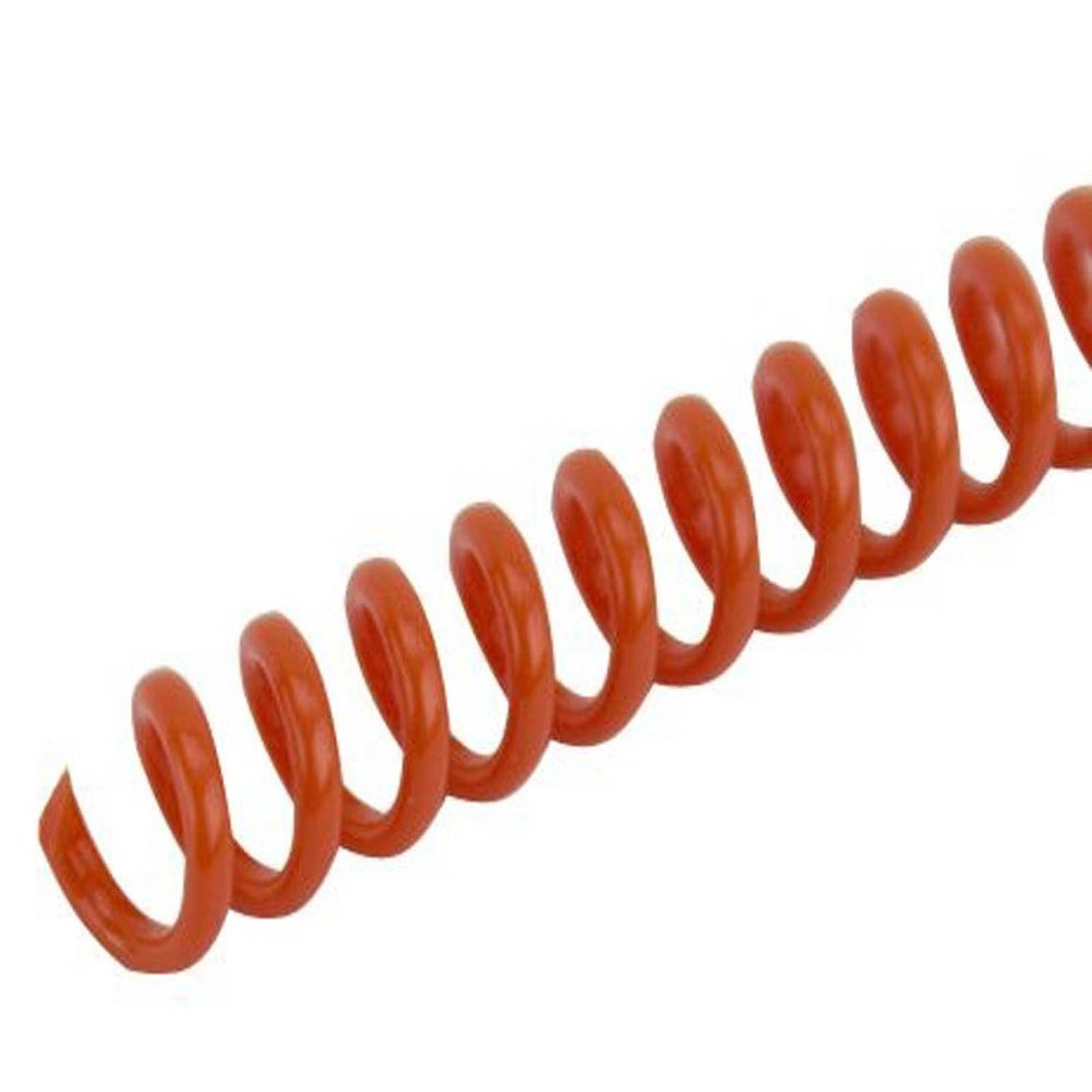 Spiral Binding Coils 7mm x 914mm (9/32 x 36-inch), College Orange