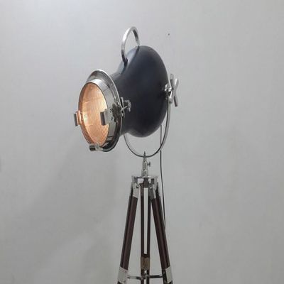 THOR INSTRUMENTS Modern Black Nautical Spot Studio Tripod Spotlight Photography Floor Lamp Light Searchlight Stand Lamp Home Decorative Light Rustic Vintage Home Decor Gifts