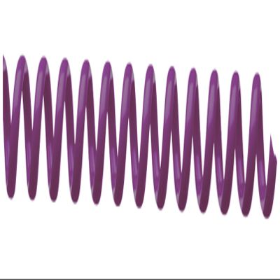Spiral Binding Coils 7mm x 381mm (9/32 x 15-inch) Violet 100/pk