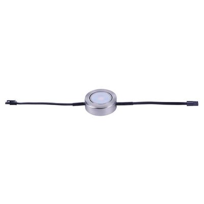 Maxim Lighting CounterMax MX-LD-AC 2.75" Under Cabinet Puck Light | Transitional Under Cabinet Lighting | Ideal for Kitchen Counters, Cabinets & Workspaces | 53832SN