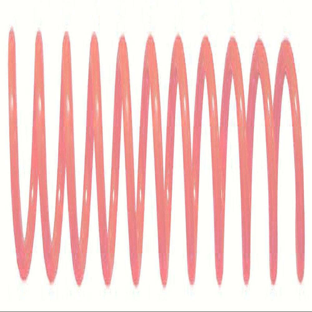 Spiral Binding Coils 7mm x 381mm (9/32 x 15-inch) 4:1, Neon Orange