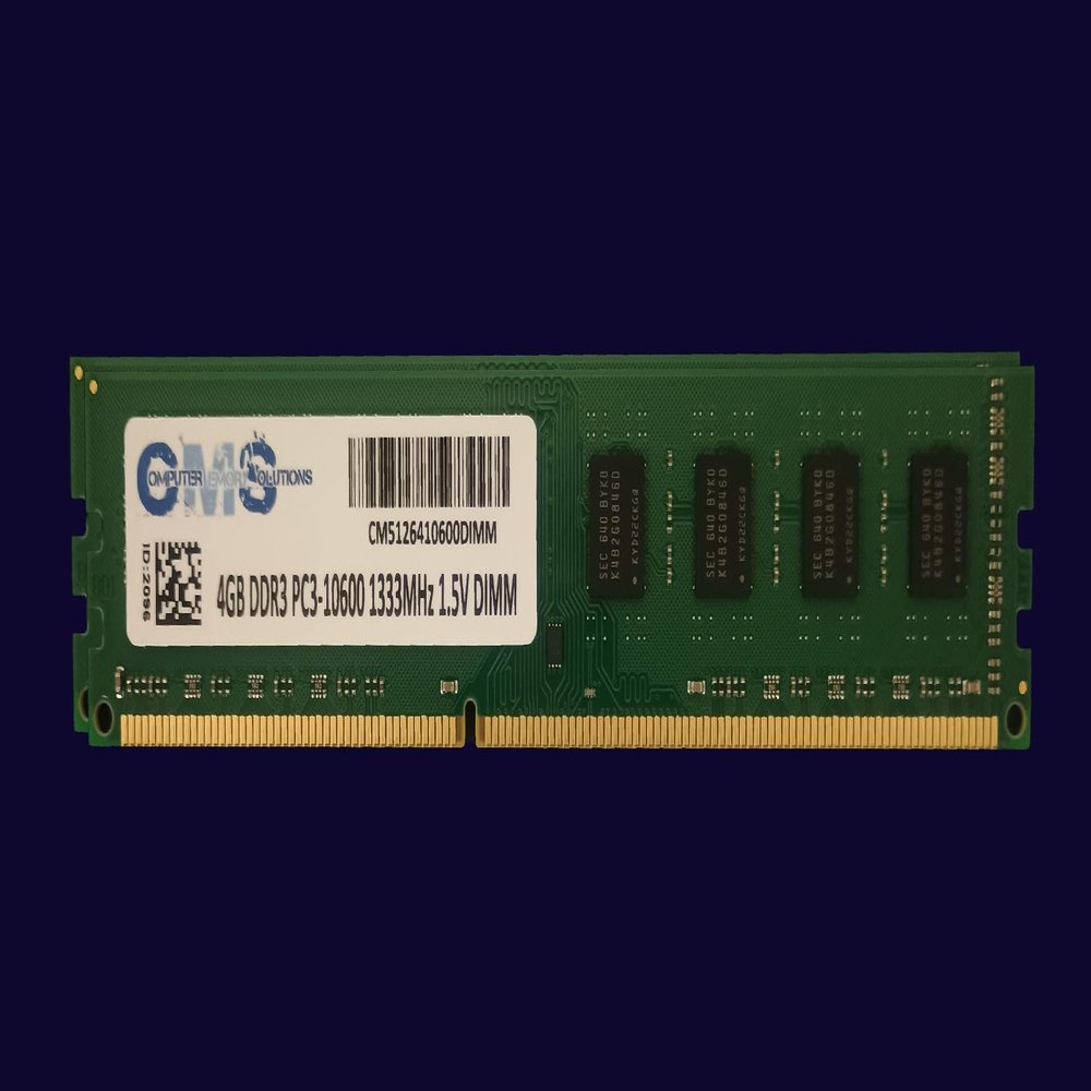 CMS 8GB (2X4GB) DDR3 10600 1333MHZ Non ECC DIMM Memory Ram Compatible with Dell Inspiron 620s Desktop DDR3 DIMM - A69