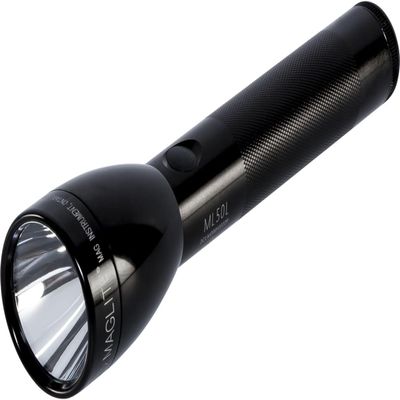MagLite ML50L 2-Cell C LED Flashlight, Adjustable Beam, High & Low Modes, Water-Resistant - Black