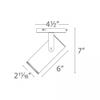 WAC Lighting MO-2020-930-WT Silo X20 LED Monopoint Beamshift, White view 3