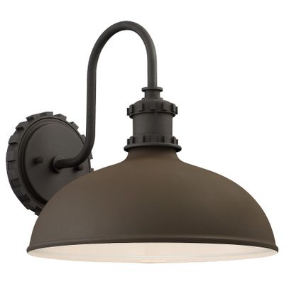 THE GREAT OUTDOORS 71251-662 Escudilla Outdoor Wall Mount, 1-Light, 100 Total Watts, 12-in H x 11.75-in W, Textured Bronze