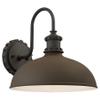 THE GREAT OUTDOORS 71251-662 Escudilla Outdoor Wall Mount, 1-Light, 100 Total Watts, 12-in H x 11.75-in W, Textured Bronze view 1